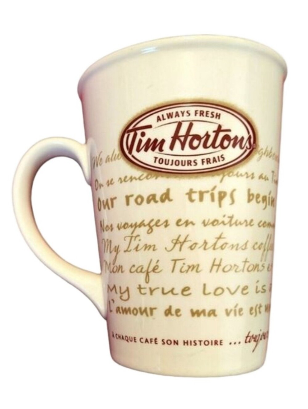 Tim Hortons Limited Edition 009 Ceramic Coffee Mug Vintage 2009 Collectible